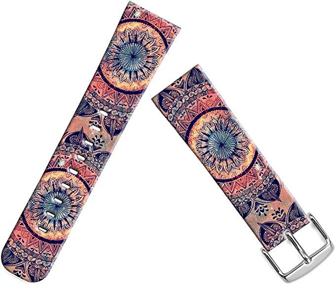 Band For Apple Watch Series 2 Women,Series 1/2/3 Sport & Edition Strap for Apple Watch Compatible Replacement 42mm Fantastic Round Flower Art Print