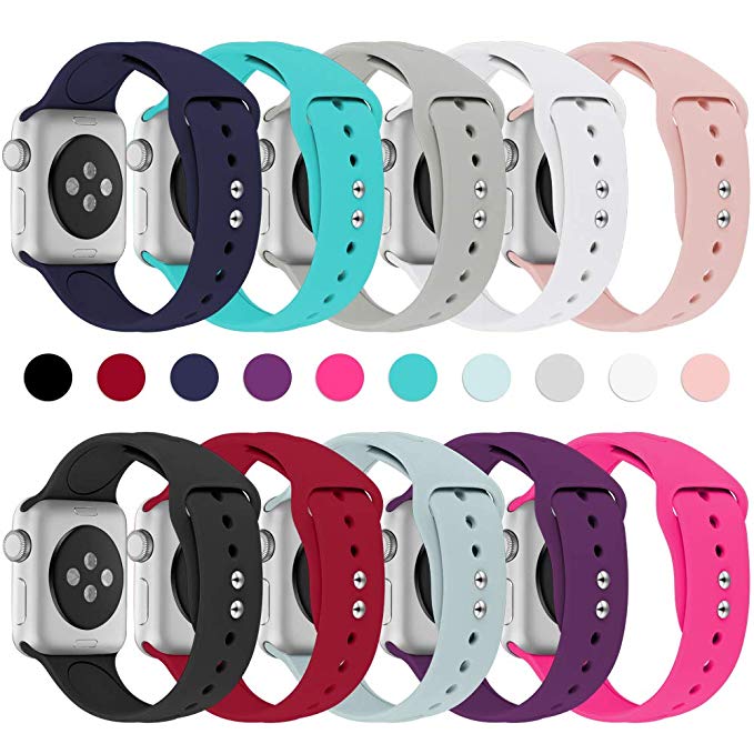 Haveda Band Compatible with Apple Watch 38mm 42mm, Sport Replacement ...